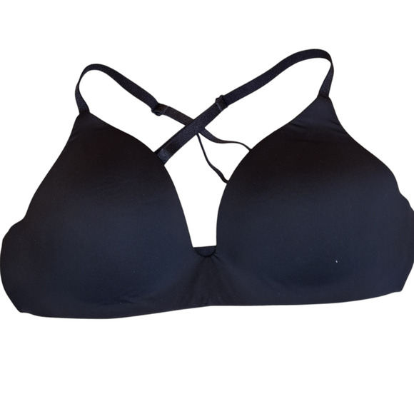 Victoria secret 34C T-shirt lightly lined wireless bra black multiway strap - Picture 1 of 4